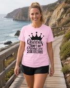 WOMENS LIGHT PINK ROUNDNECK T-SHIRT