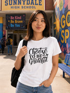 WOMENS WHITE ROUNDNECK T-SHIRT