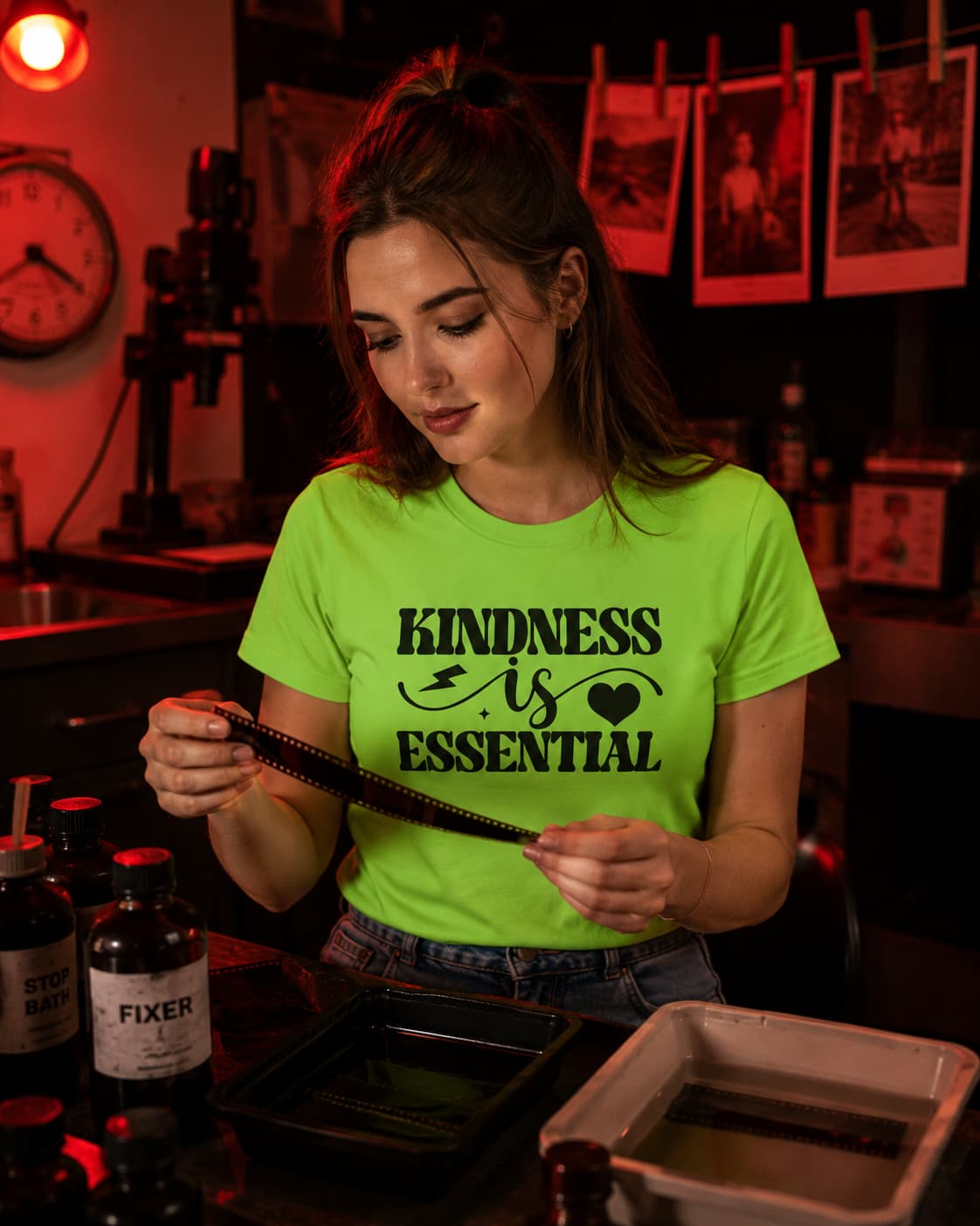 WOMENS LIRIL GREEN ROUNDNECK T-SHIRT