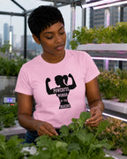 WOMENS LIGHT PINK ROUNDNECK T-SHIRT
