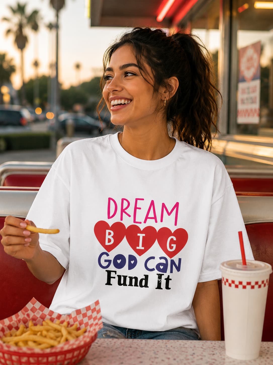 WOMENS WHITE OVERSIZED T-SHIRT