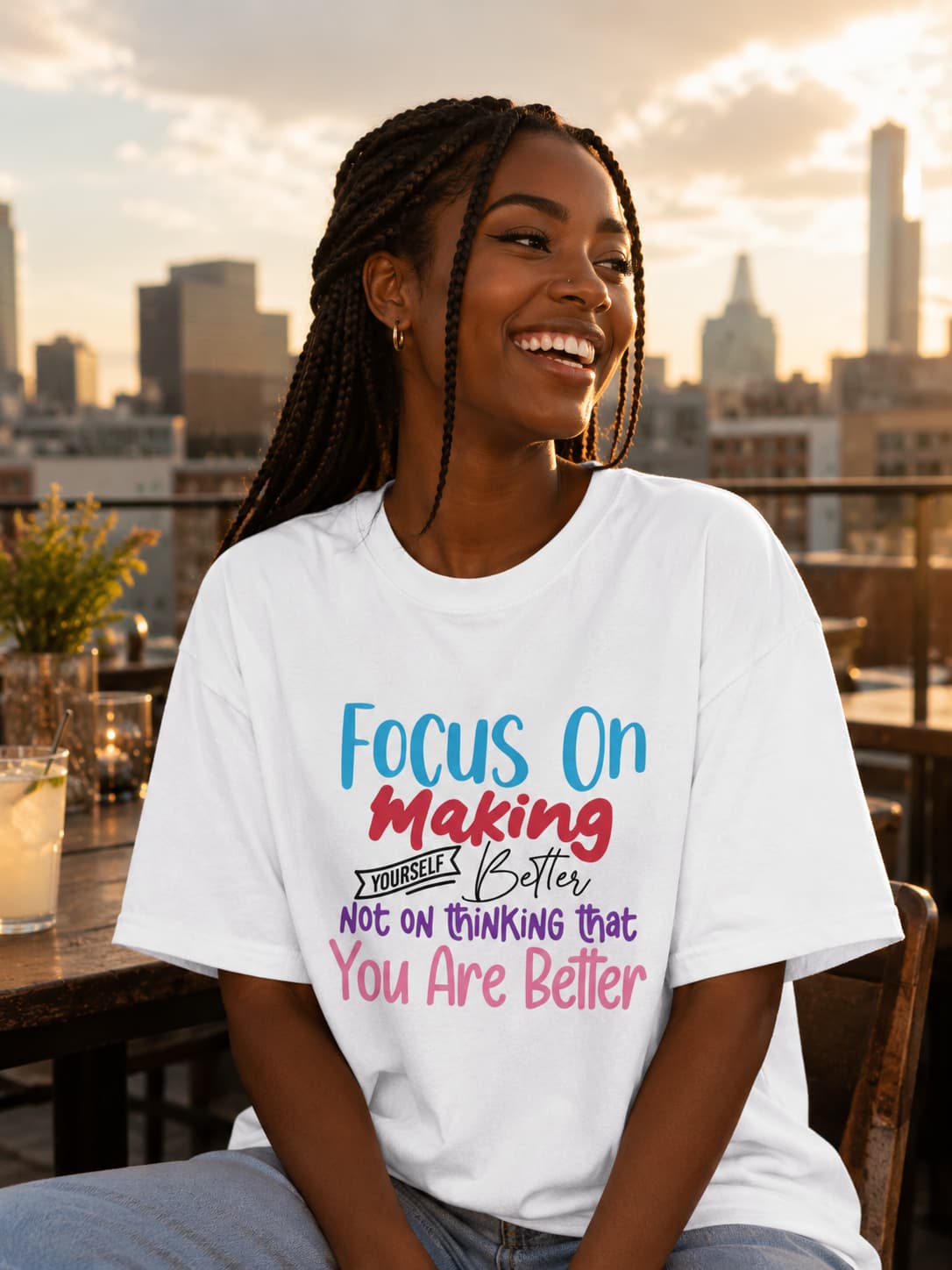 WOMENS WHITE OVERSIZED T-SHIRT