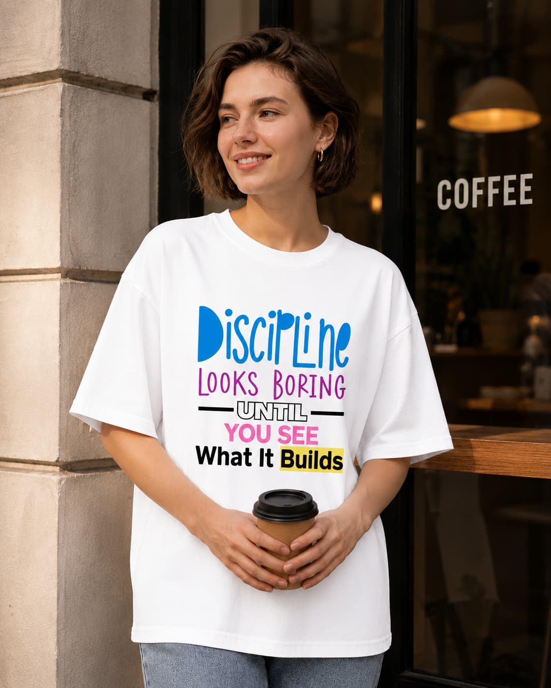 WOMENS WHITE OVERSIZED T-SHIRT