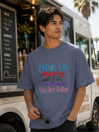 MENS STEEL GREY OVERSIZED T-SHIRT