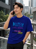 MENS ROYAL BLUE OVERSIZED T-SHIRT