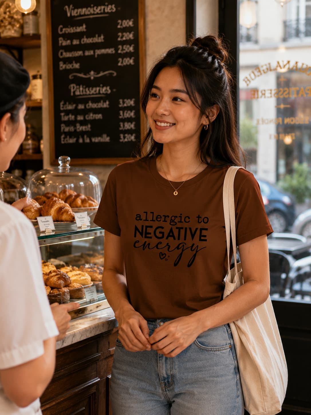 WOMENS COFFEE BROWN ROUNDNECK T-SHIRT
