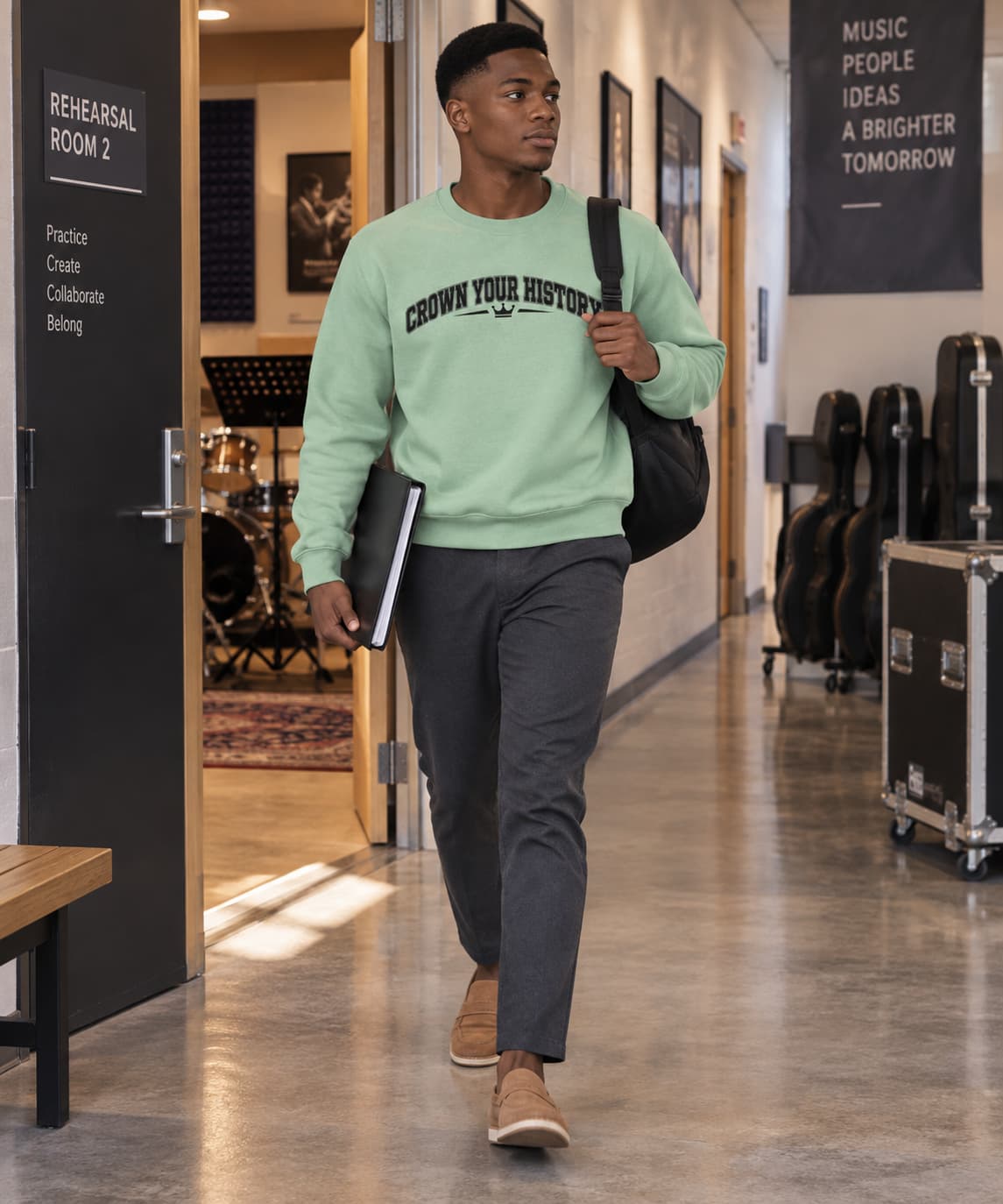 MENS MINT GREEN SWEATSHIRTS