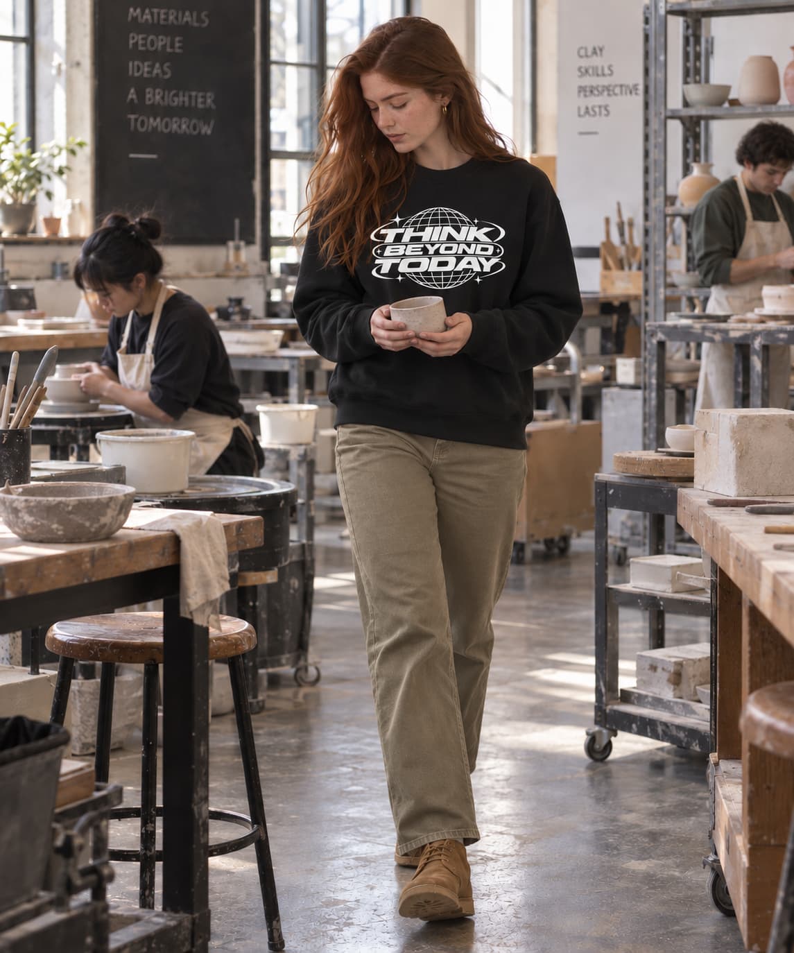 WOMENS BLACK SWEATSHIRTS