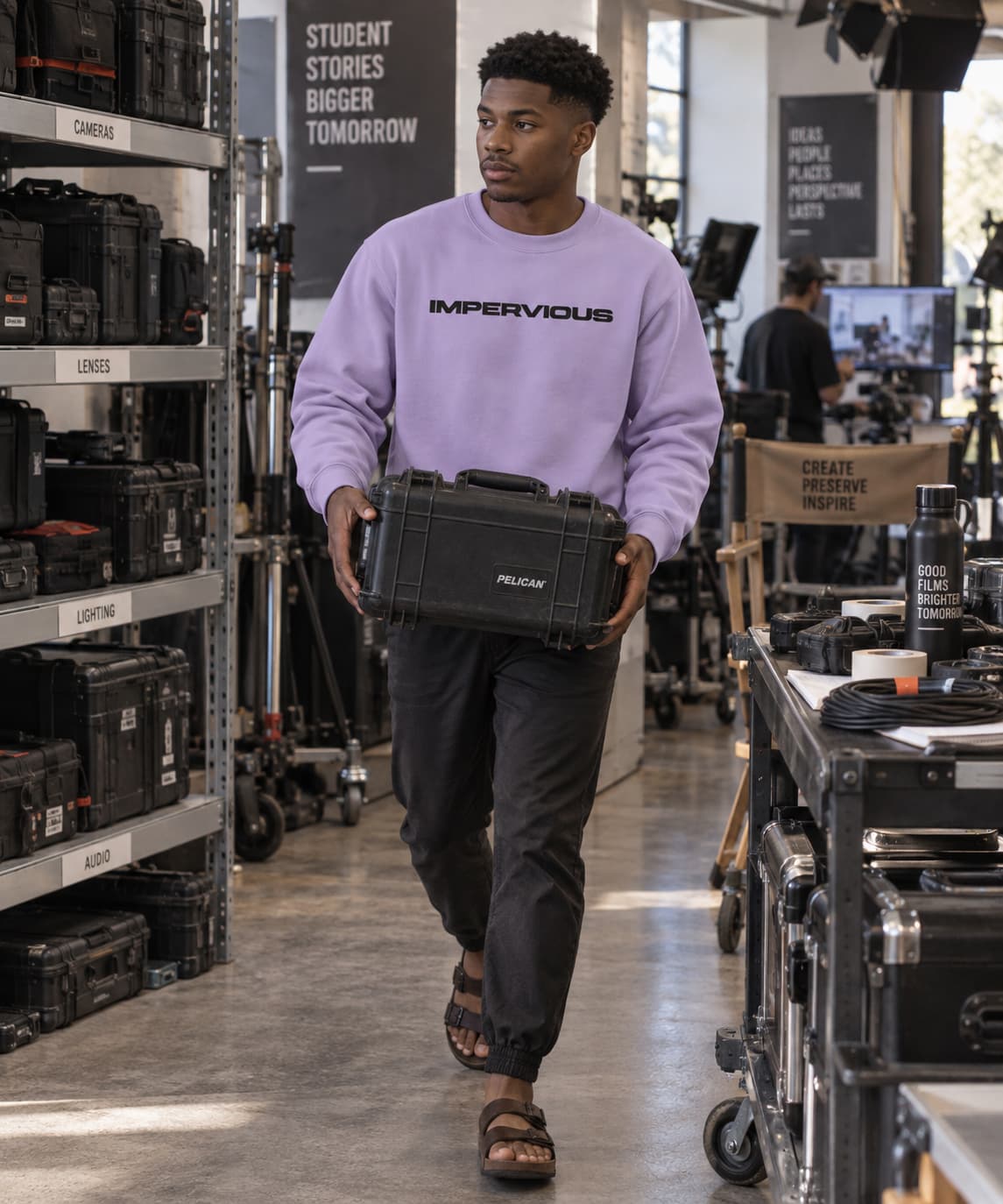 MENS IRIS LAVENDER SWEATSHIRTS