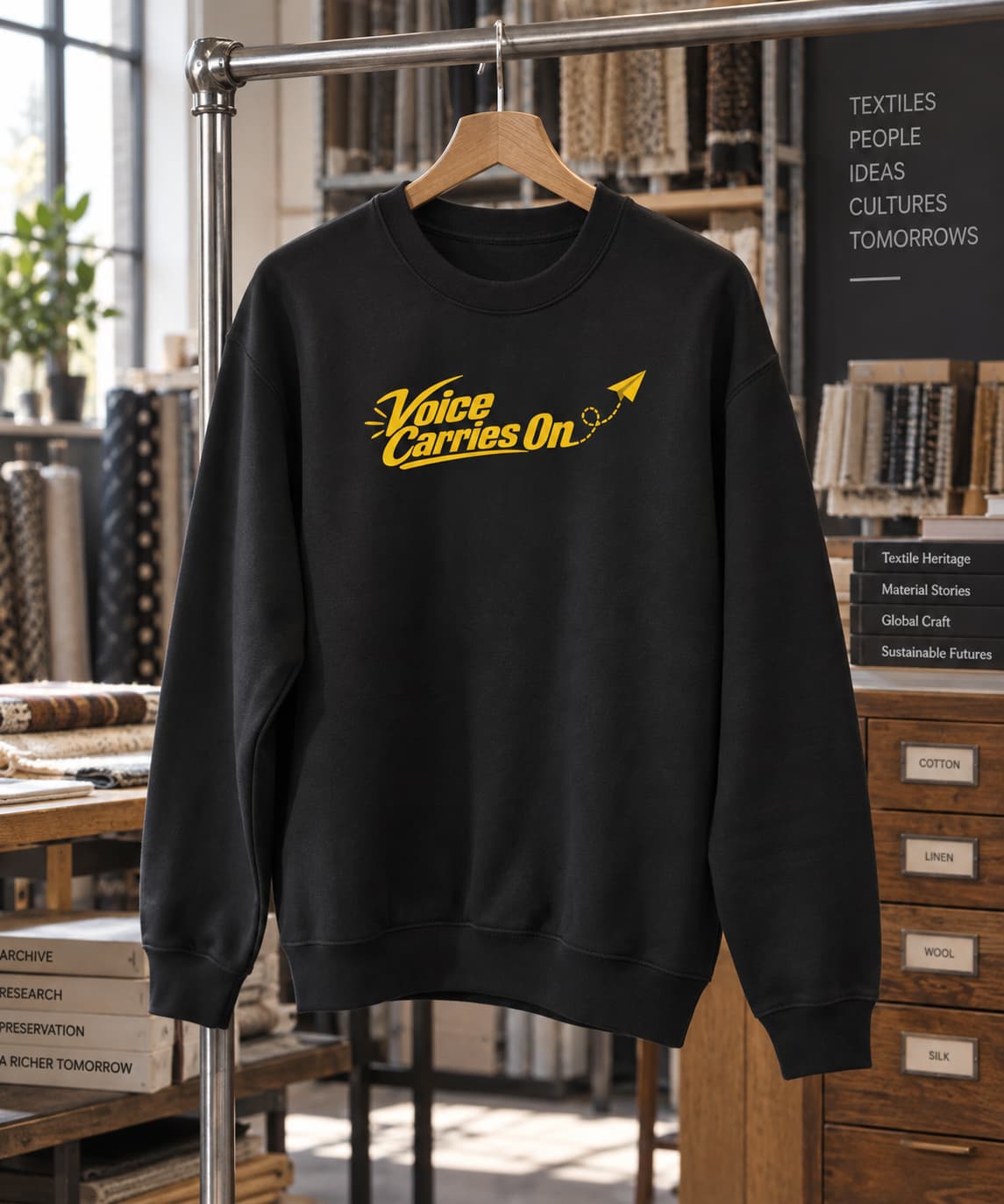 UNISEX BLACK SWEATSHIRTS