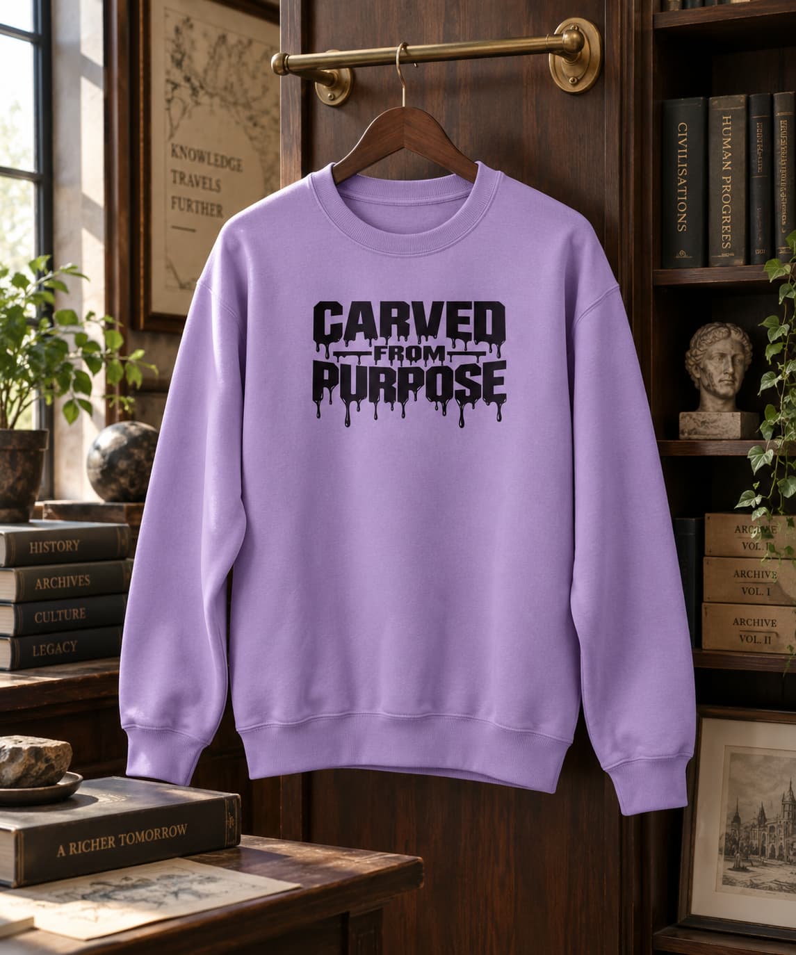 UNISEX IRIS LAVENDER SWEATSHIRTS