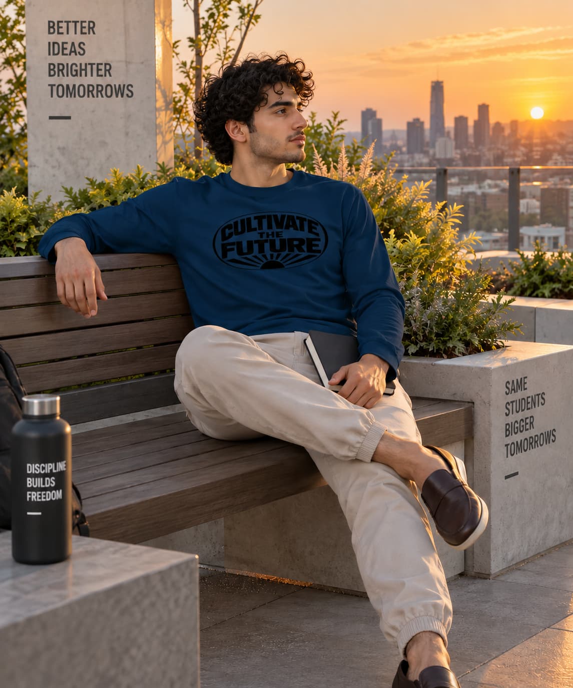 MENS NAVY BLUE ROUNDNECK FULL SLEEVE