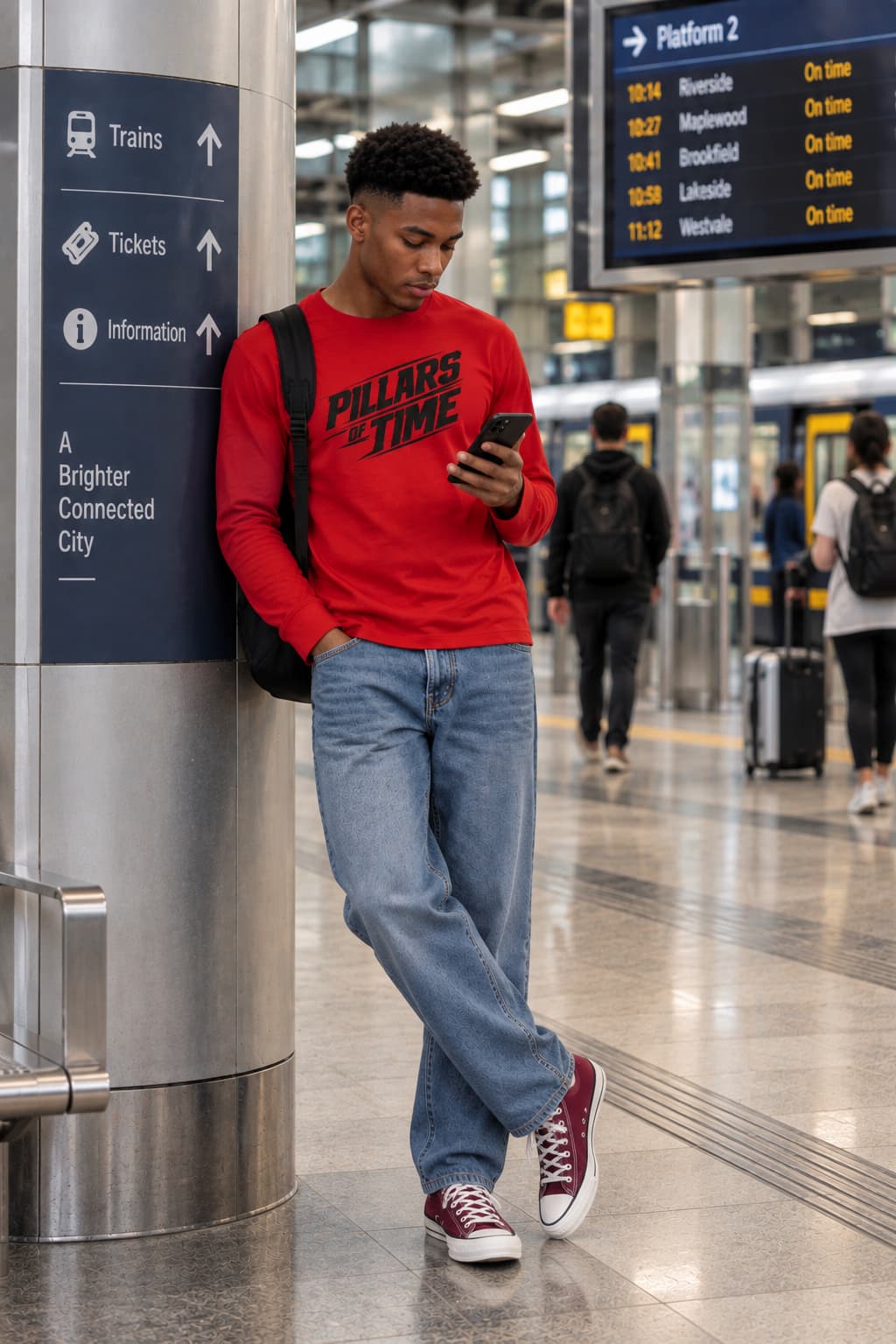 MENS RED ROUNDNECK FULL SLEEVE