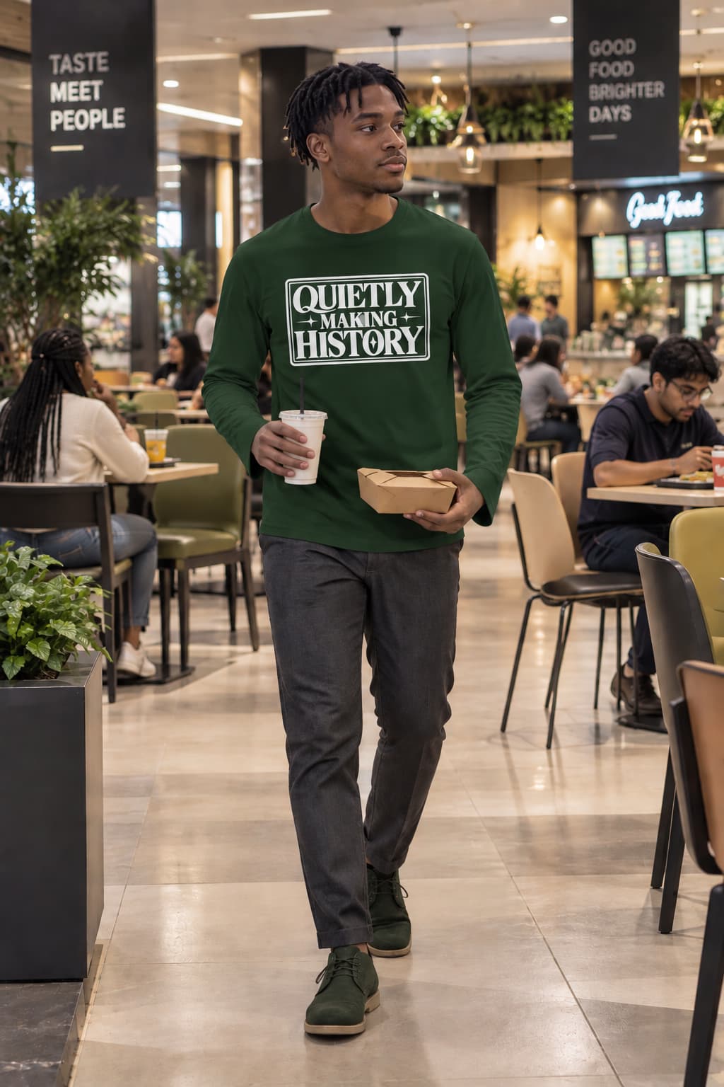 MENS OLIVE GREEN ROUNDNECK FIULL SLEEVE
