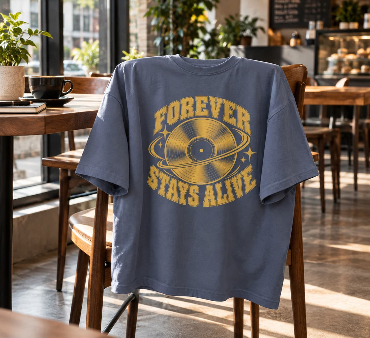 UNISEX STEEL GREY OVERSIZED ROUNDNECK T-SHIRT