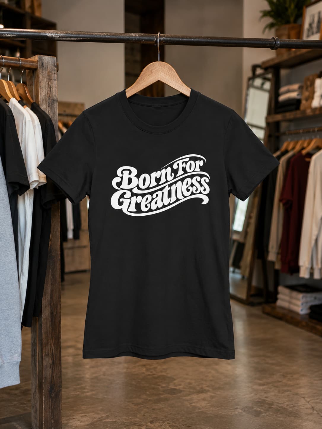 karavirs™ Born For Greatness — Black Women's Tee