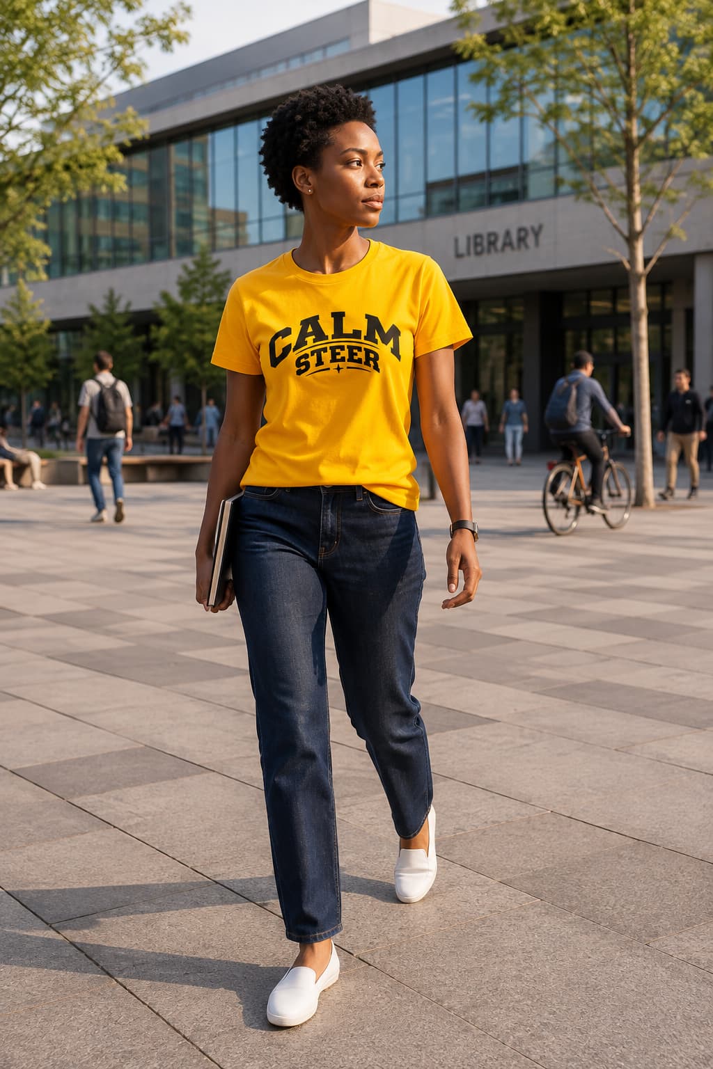 karavirs™ Calm Steer — Golden Yellow Women's Tee