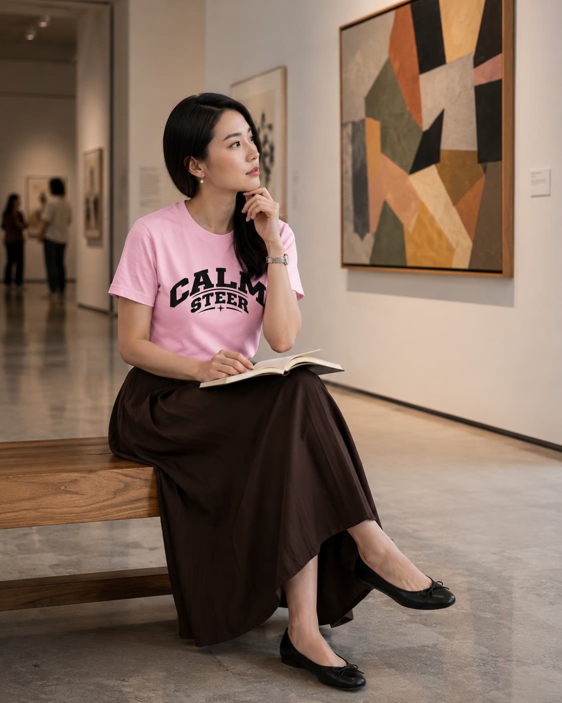 karavirs™ Calm Steer — Light Pink Women's Tee