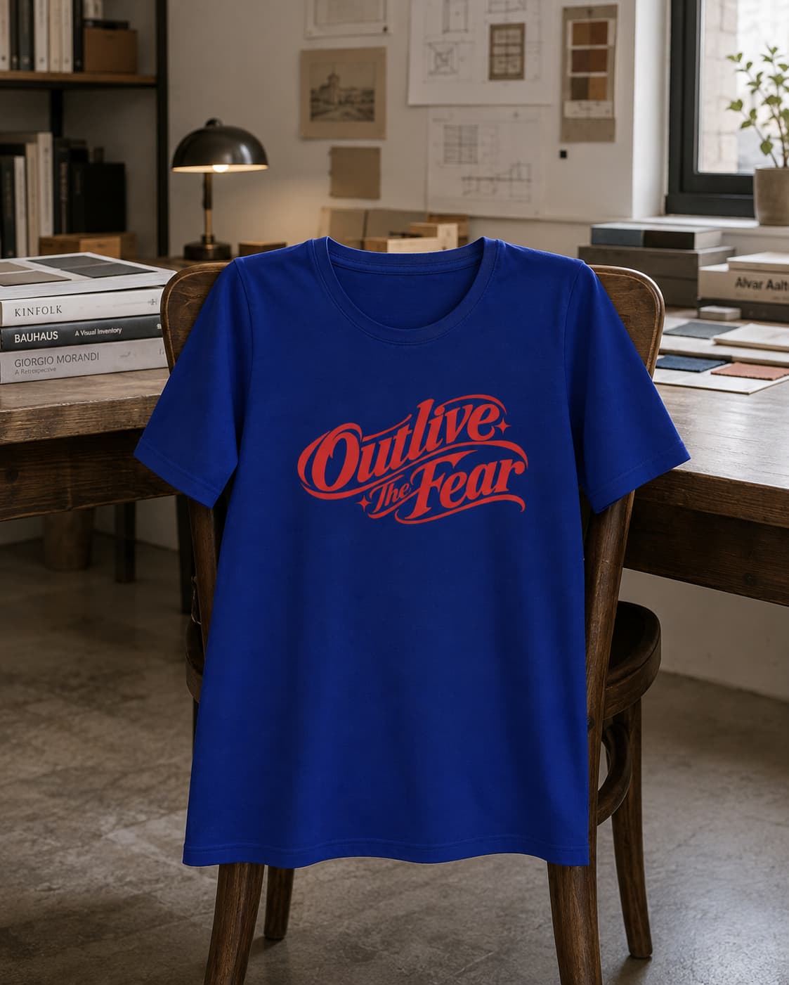 karavirs™ Outlive The Fear — Royal Blue Women's Tee