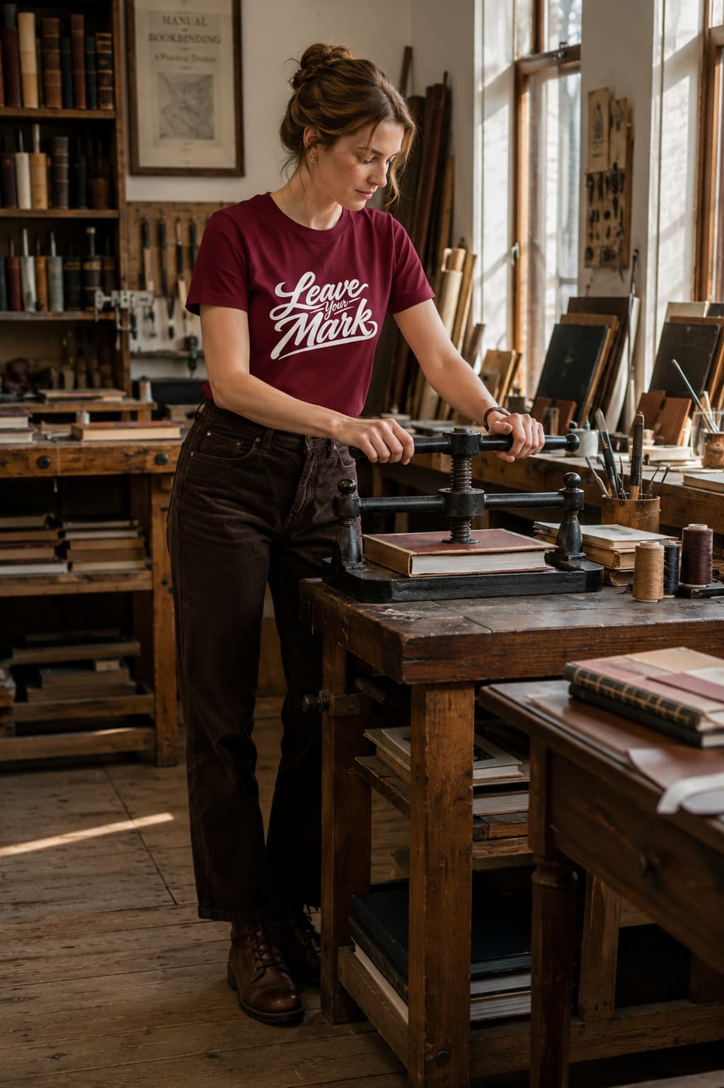 karavirs™ Leave Your Mark — Maroon Women's Tee