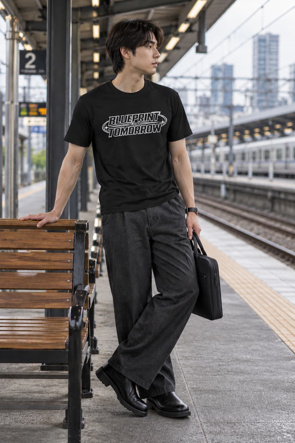 MENS BLACK ROUNDNECK T-SHIRT