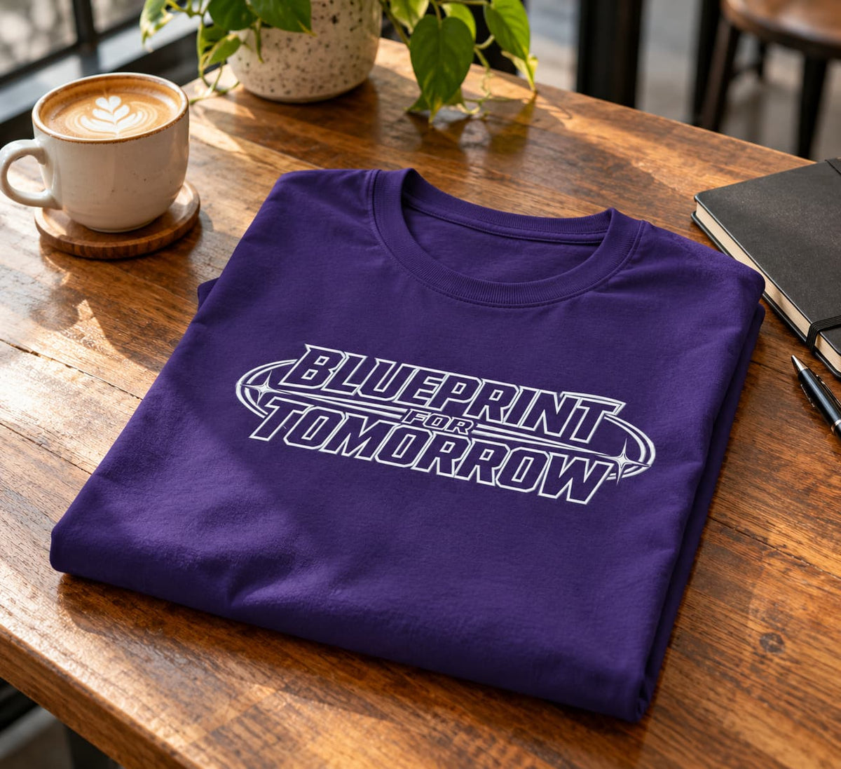 MENS PURPLE ROUNDNECK T-SHIRT