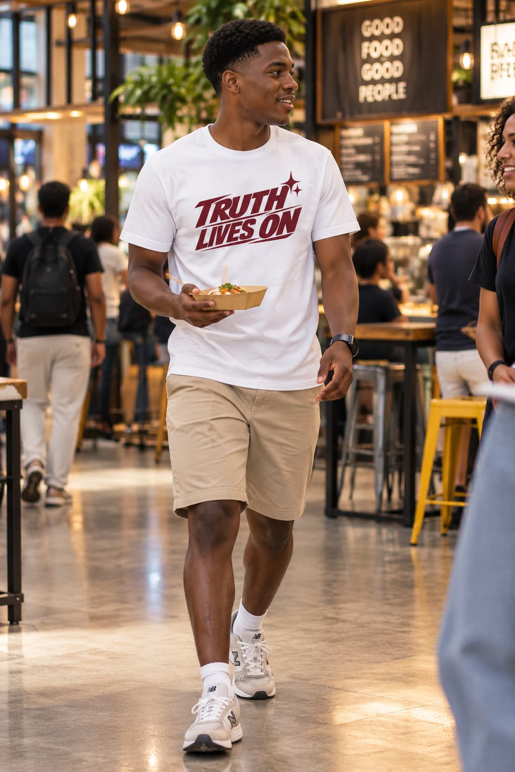 MENS WHITE ROUNDNECK T-SHIRT