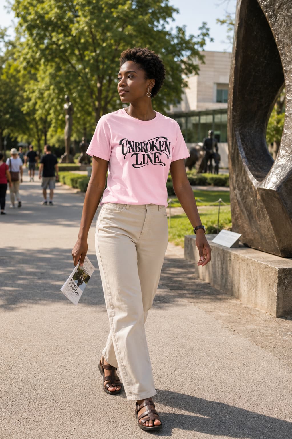 karavirs™ Unbroken Line — Light Pink Women's Tee