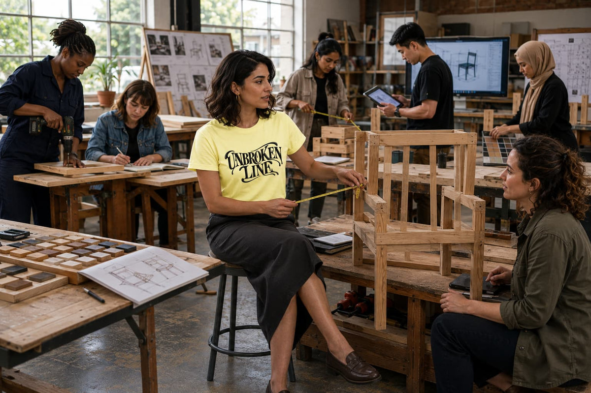 karavirs™ Unbroken Line — Butter Yellow Women's Tee