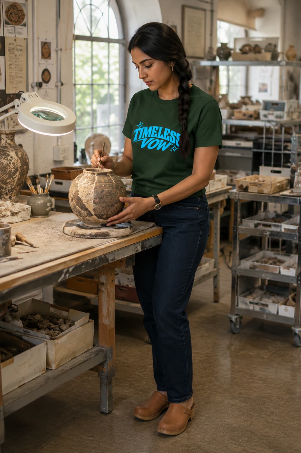 karavirs™ Timeless Vow — Olive Green Women's Tee