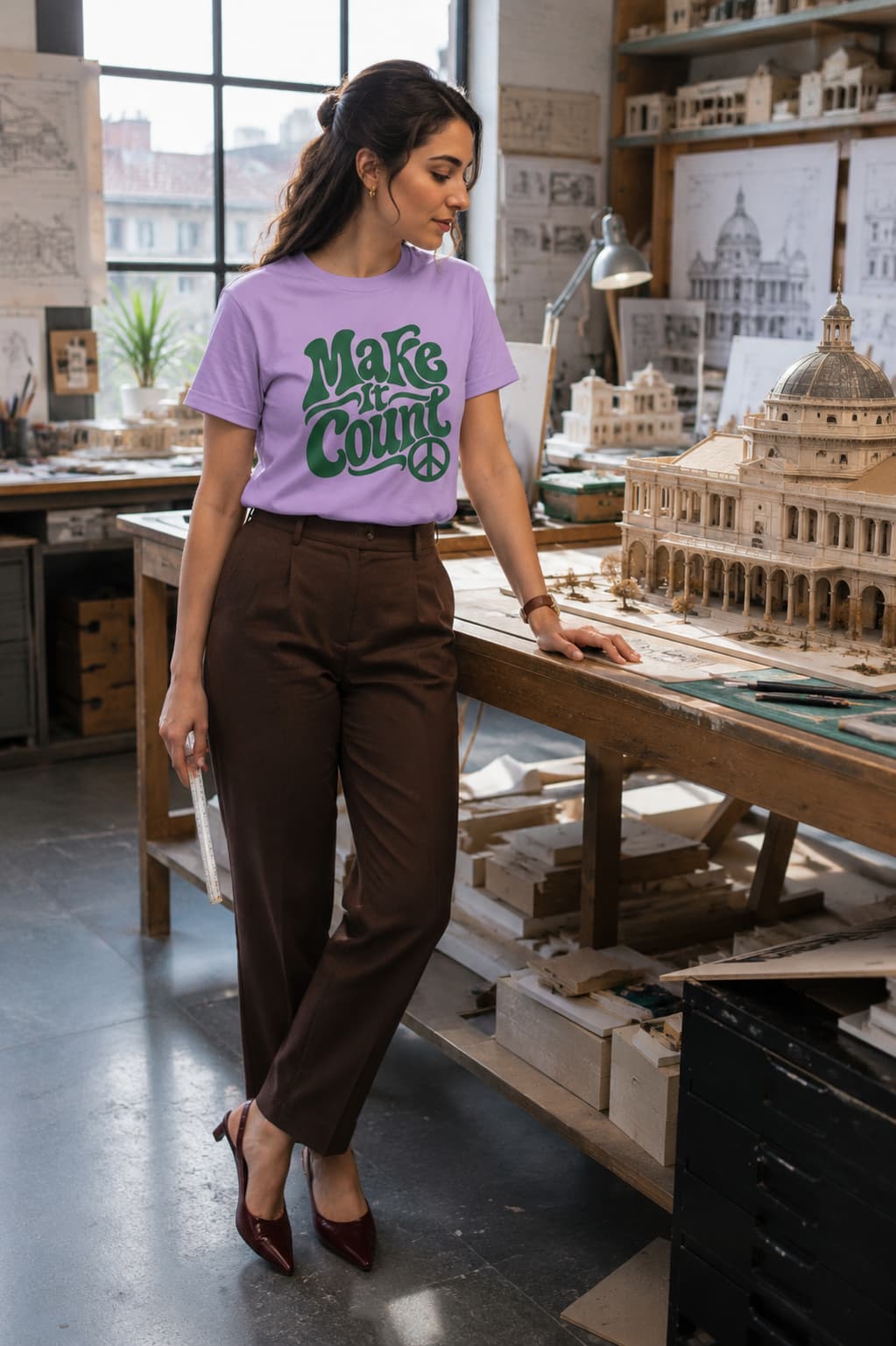 karavirs™ Make It Count — Iris Lavender Women's Tee