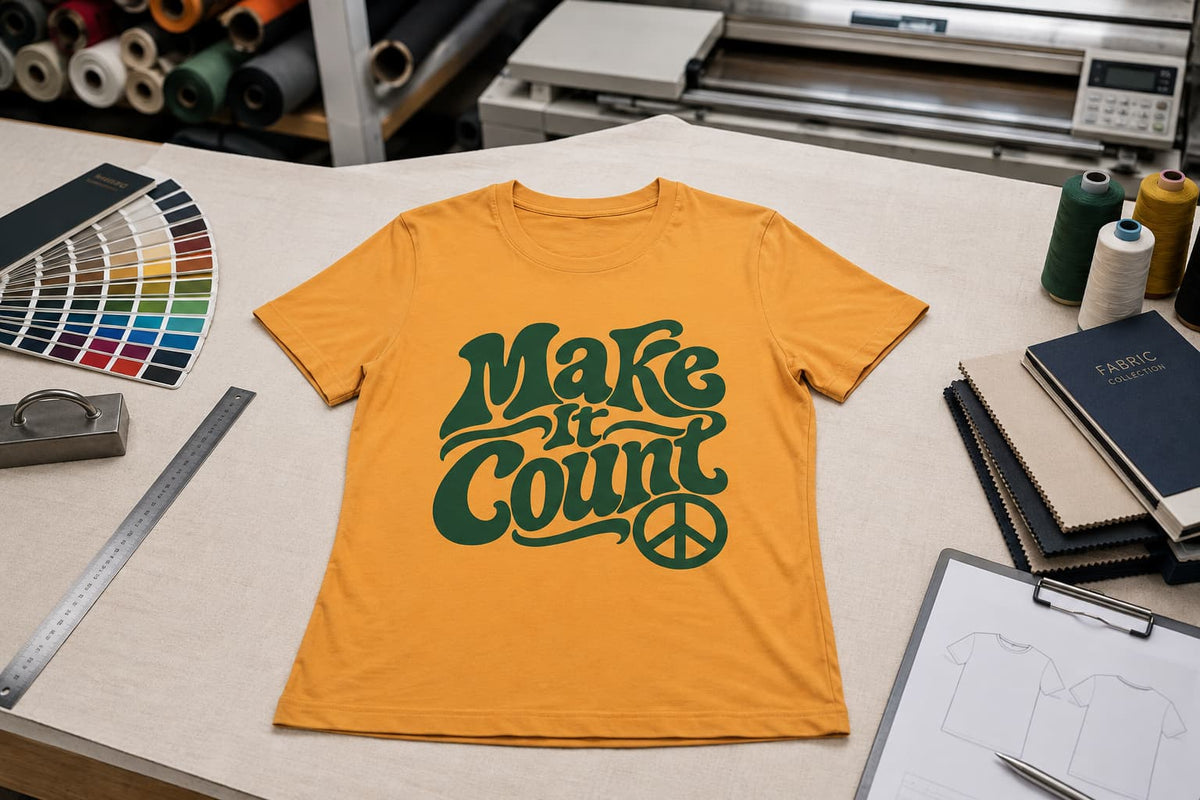 karavirs™ Make It Count — Mustard Yellow Women's Tee