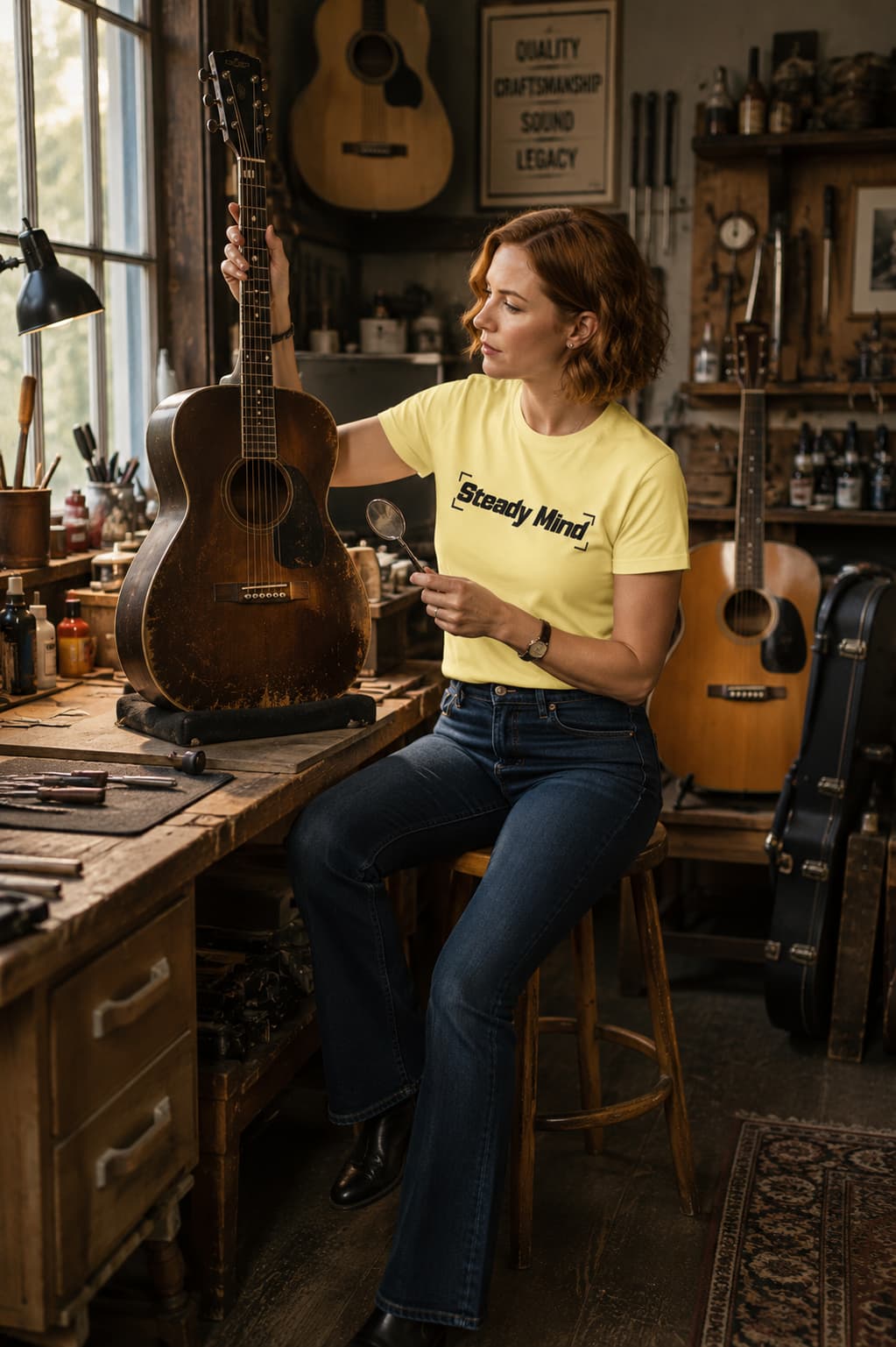 karavirs™ Steady Mind — Butter Yellow Women's Tee