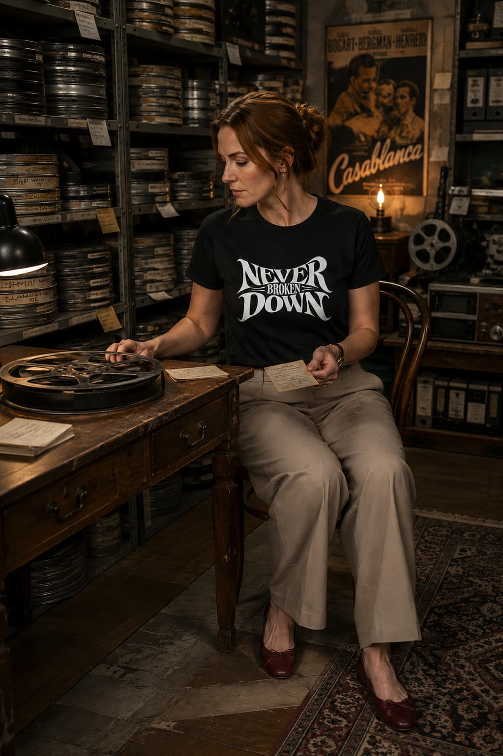 karavirs™ Never Broken Down — Black Women's Tee