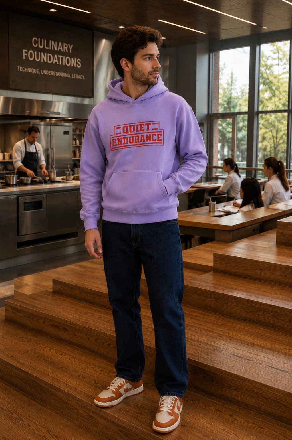 karavirs™ Quiet Endurance — Iris Lavender Hoodie