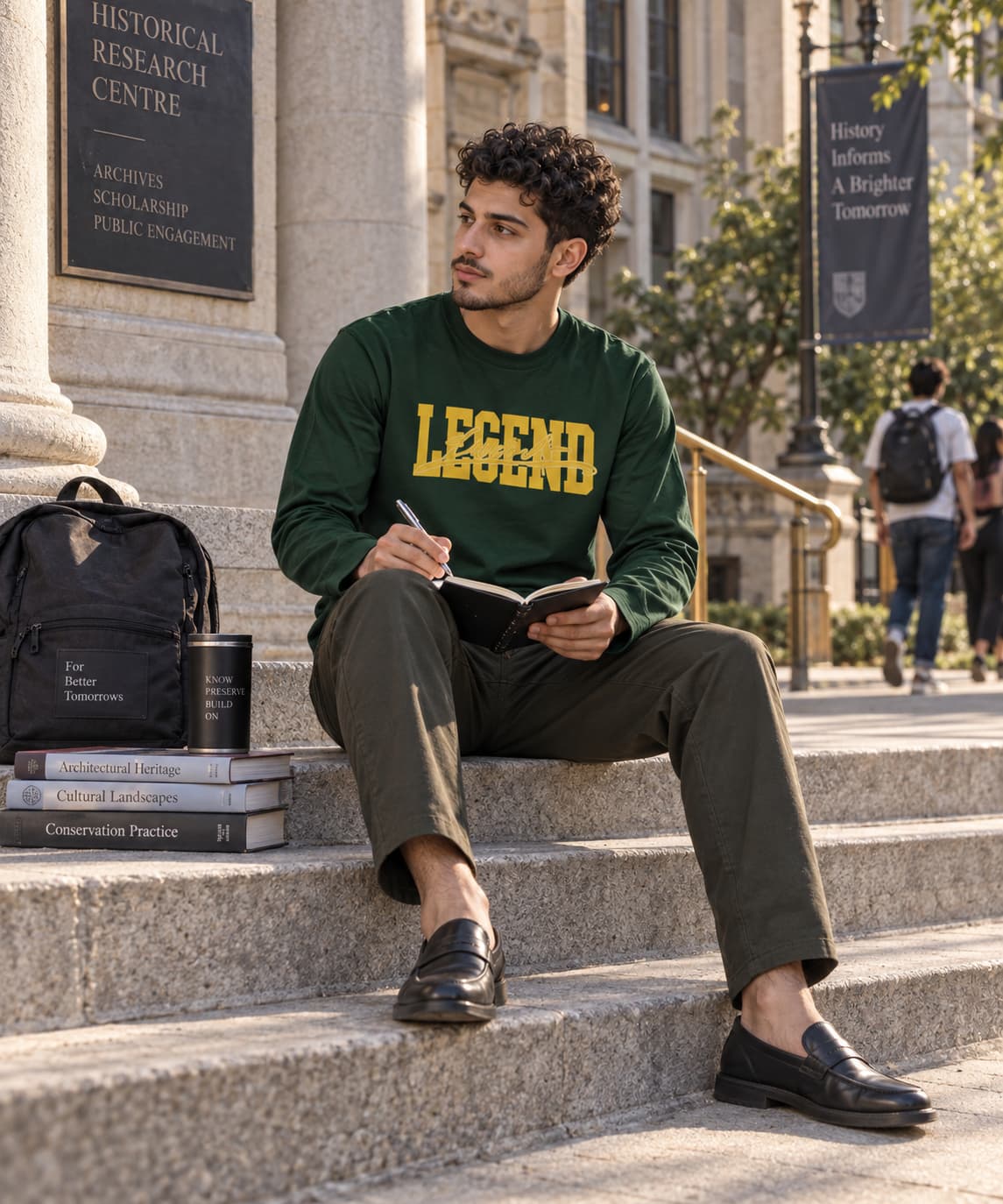 MENS OLIVE GREEN ROUNDNECK FULL SLEEVE