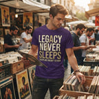 Men's Purple Round Neck T-shirt