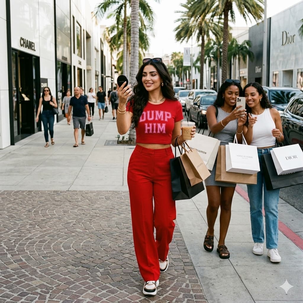 Women's Red Crop Top
