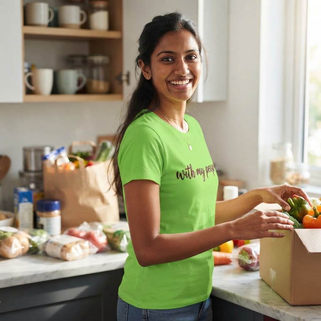 karavirs™ With My People — Liril Green Women's Tee