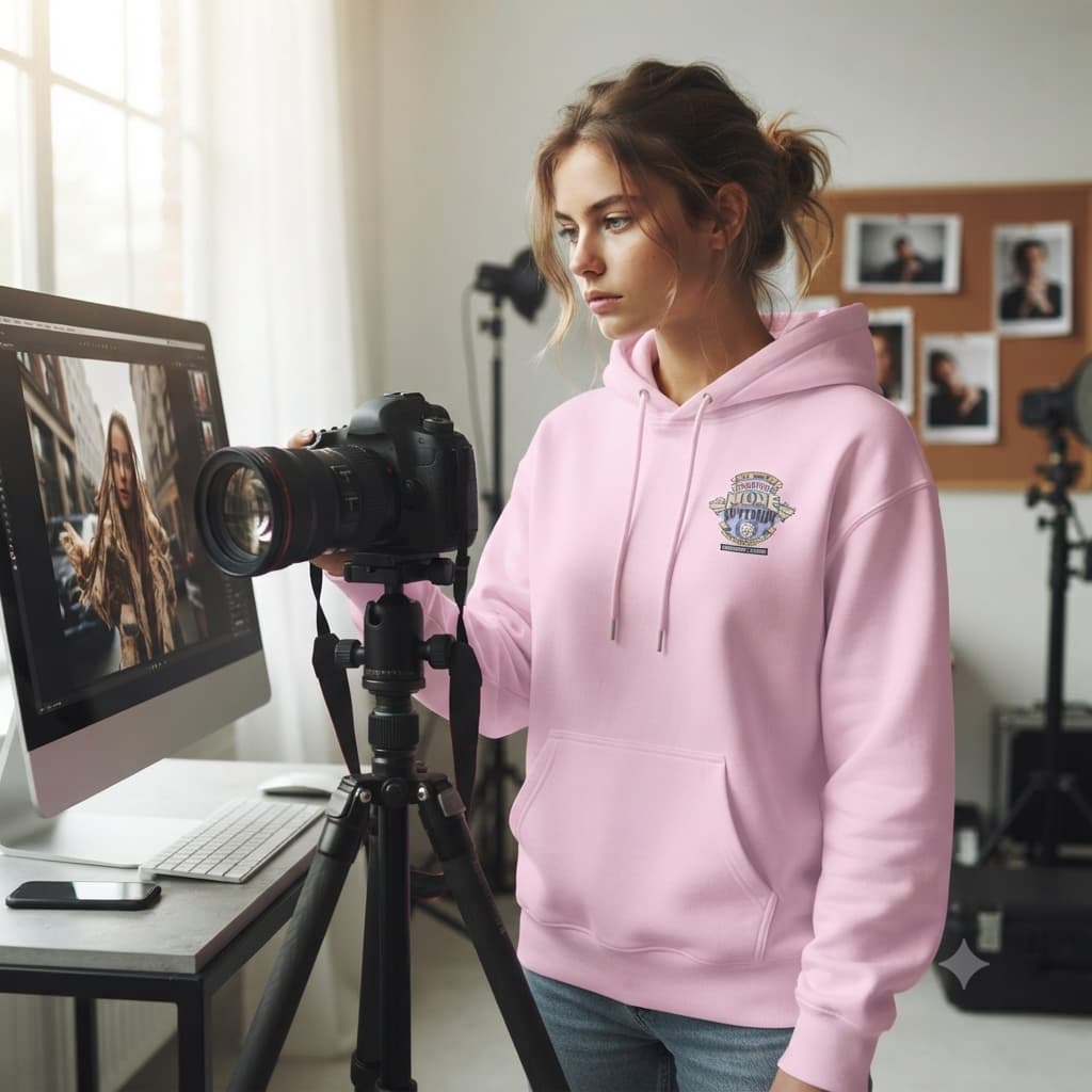 Women's Light Pink Hoodies