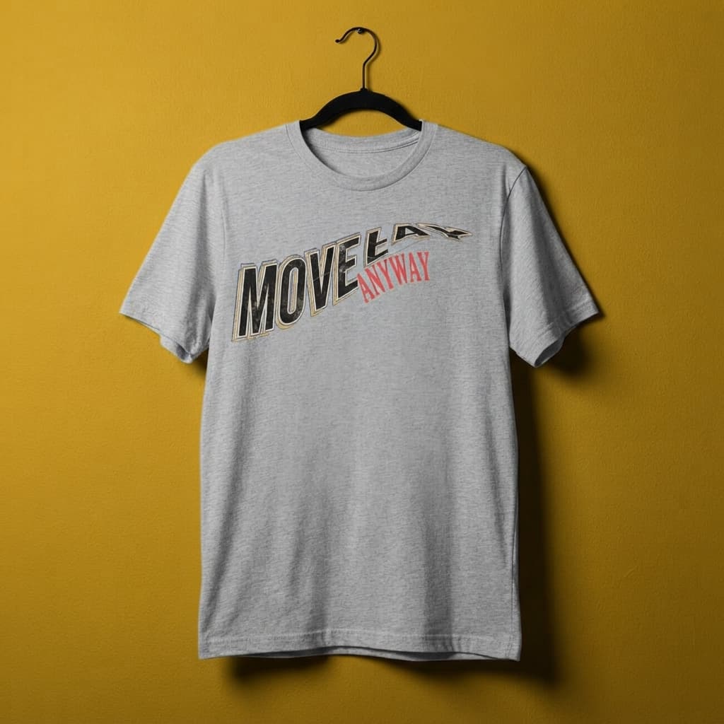 Men's Melange Grey Round Neck T-shirt