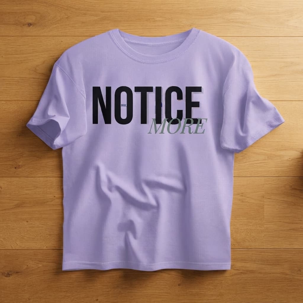 Unisex Iris Lavender Oversized Round Neck T-shirt