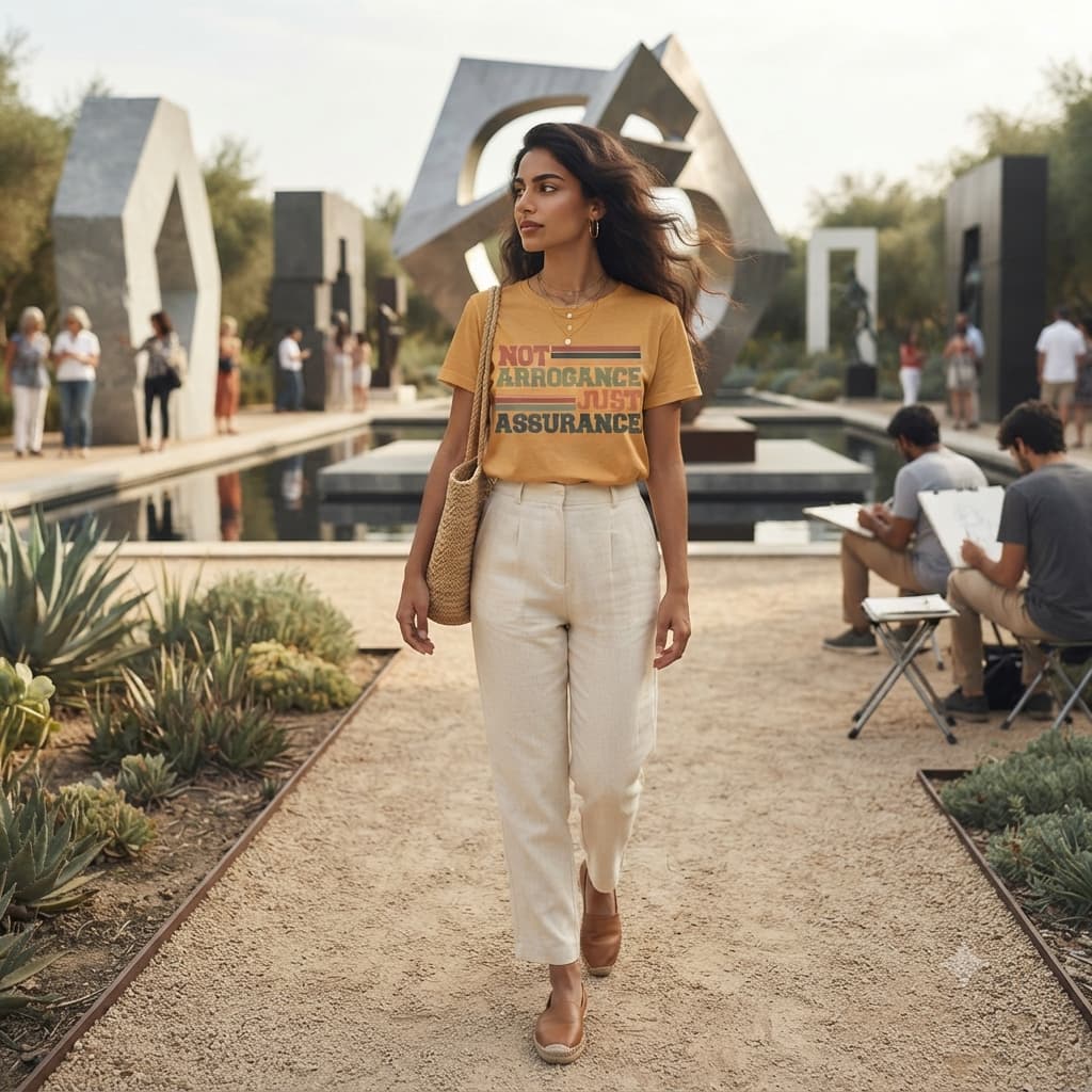 Women's Mustard Yellow Round Neck T-shirt