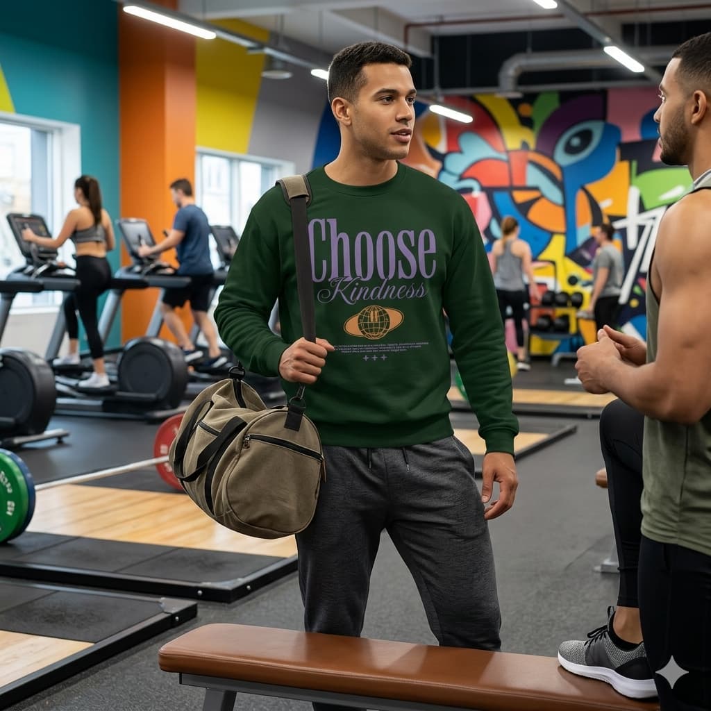 Men's Olive Green Sweatshirts