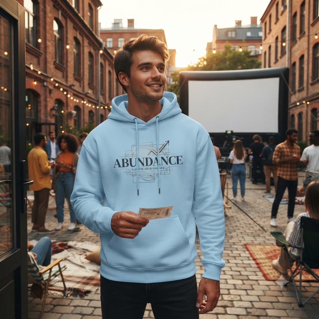 Men's Baby Blue Hoodies