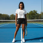 WOMENS WHITE CROP TOP