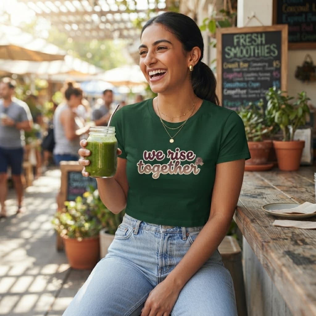 Women's Olive Green Crop Top
