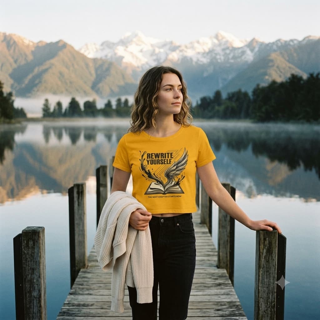 Women's Golden Yellow Crop Top