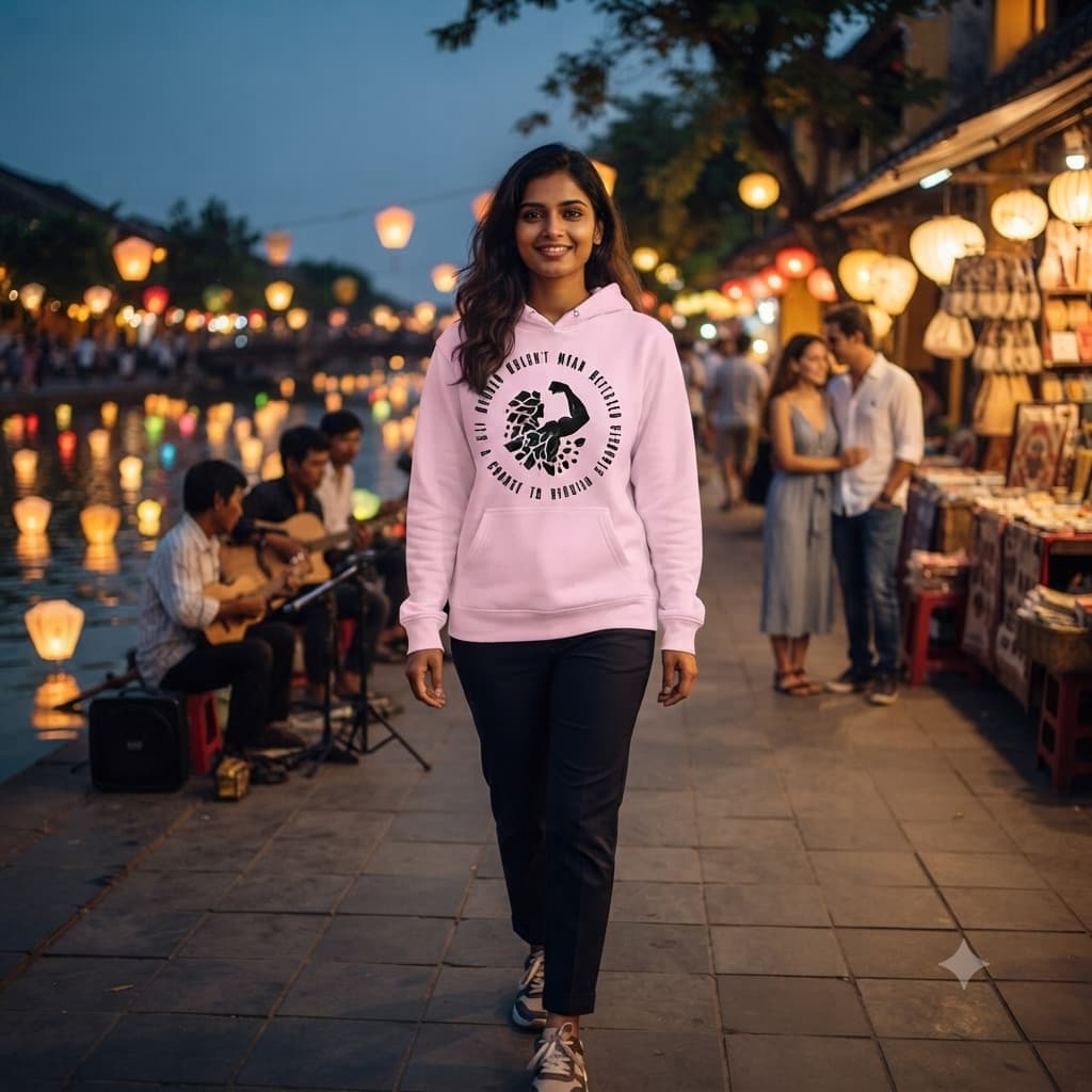 Women's Light Pink Hoodies