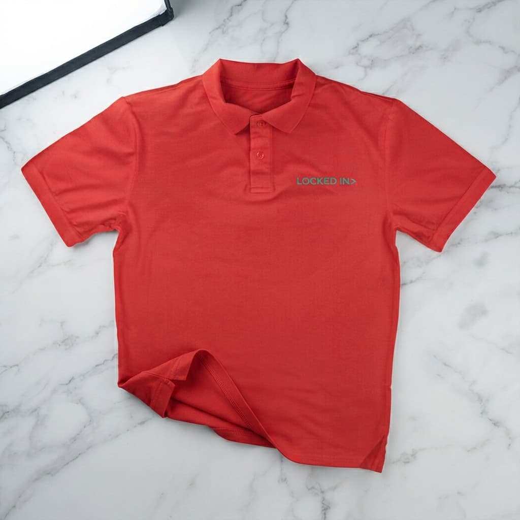 Men's Red Polo T-shirt
